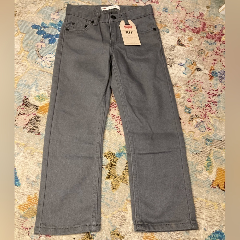 NWT Boys Levi’s 511 Slim Grey Jeans Size 3-4 Years